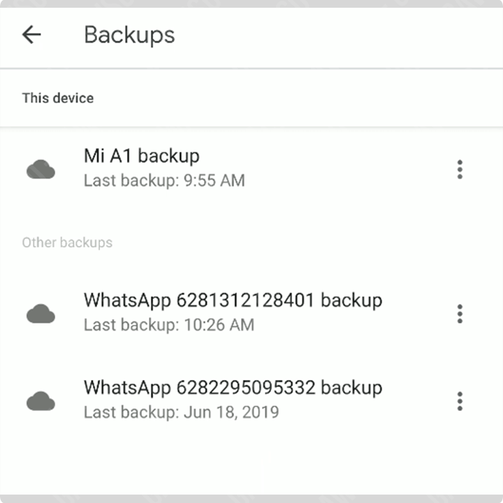 cara melihat backup whatsapp di google drive - aplikasi