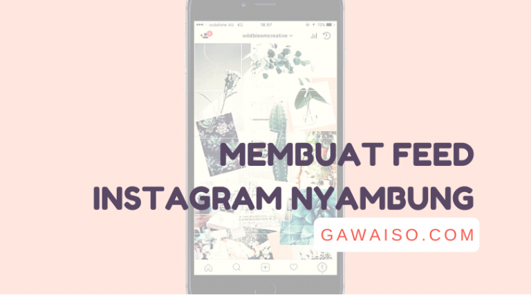 cara membuat feed instagram nyambung featured