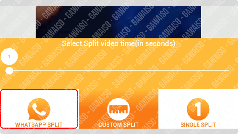cara memotong video untuk status wa - pilih menu whatsapp split