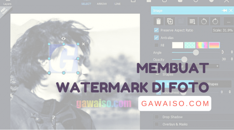 cara membuat dan menambahkan watermark teks dan logo di foto dengan photoshop, photoscape, canva, pixlr, dan picsart