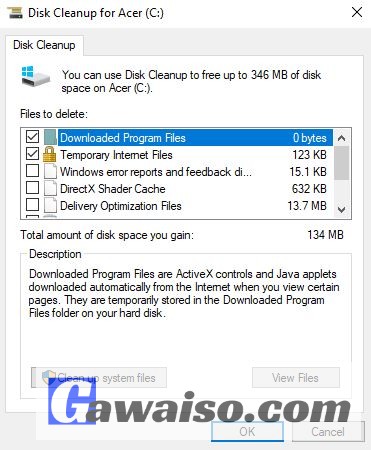 menghapus windows old via disk cleanup 2