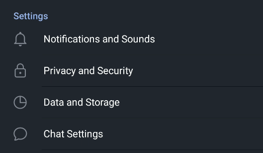 cara delete akun telegram menu privacy and security