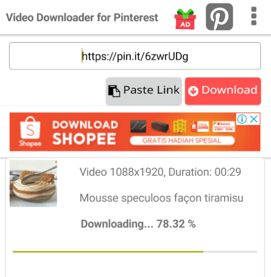 cara download video pinterest di android