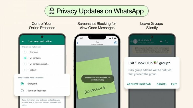 WhatsApp Kembangkan Anti Screenshot, Keluar Grup Diam-diam, dan Kontrol Status Online