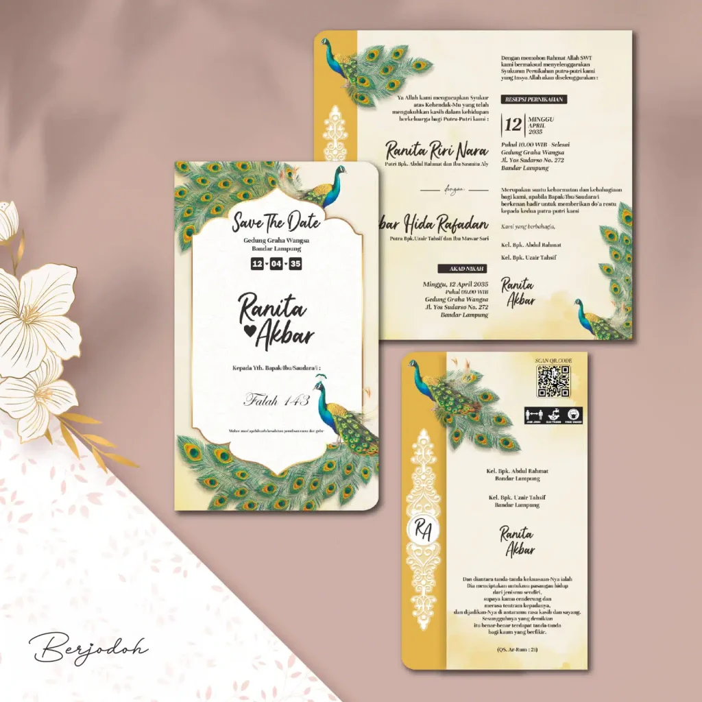 Download File Setting Undangan Falah Card - Blangko Falah