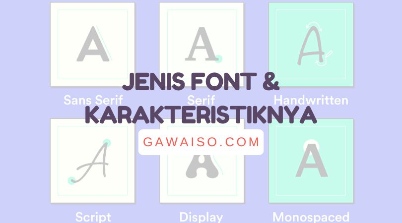 Jenis-jenis Font: Serif, Sans Serif, Script, Display